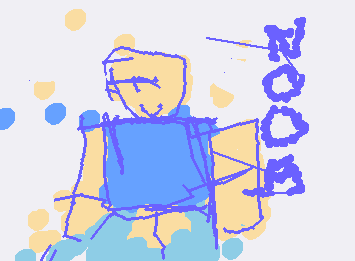 Drawing Noob while my friend sabotages my mouse