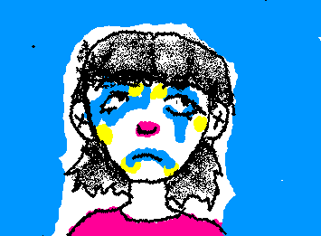 maquiagem de palhaço-meu primeiro desenho aq :)