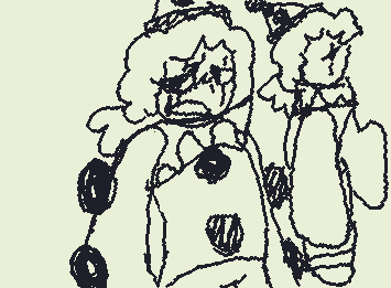 more Eli's Circus doodles of your fave pierrot...ME :D (i still have my bad posture in this AU)