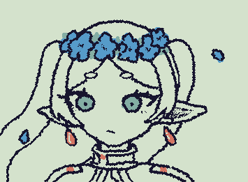 花冠つけてみた