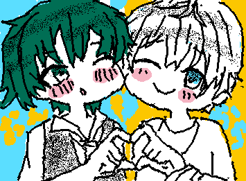 リクエストのおんおら描いたよ〜!!