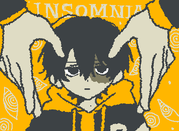@qmhhqmhr めちゃくちゃリクエスト描くの遅くなってすみません Eve家 淵素直くん insomnia
