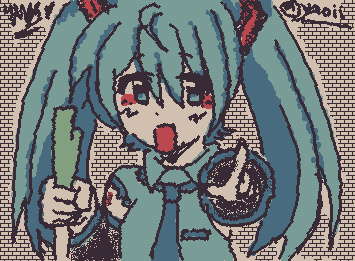I tried the mod art style with miku.

 i love it🤤🤤🤤