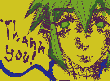 thank you gift for melee! thank you for drawing my oc, here is fanart of your oc buffy, she's so cool