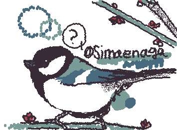 simaenaga史上初の鳥の絵‼︎と言うことでここで問題!
Q.このコは、どんな名前の鳥でしょうか‼︎
答えられたらすごいね〜。意外とたまに見る人もいるかも…?
ちなみにこのコは留鳥だよ!