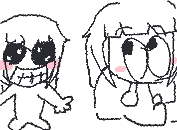 I like drawing myself like this