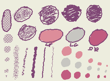 LP = Light Pink
LG = Light Gray
DR = Dark Pink
:3 :D /=*=\