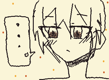落書きした!!