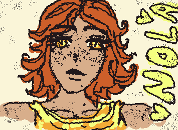 New oc for some reasons she reminds me of a fawn or a deer lol anyone wanna draw her? it’s alright if not tho