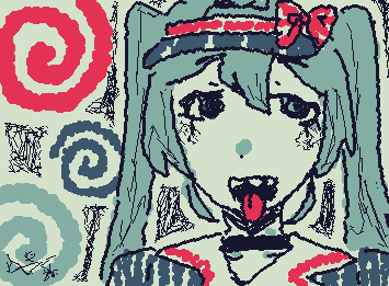 Hi guys it’s @Cristy ! Me and Izzy Rizzy are doing a “collab” where we draw mesmerizer miku and teto! (I have full permission to do this btw)