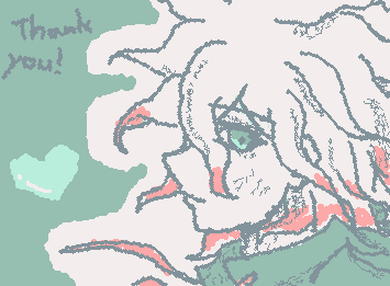 リク募で狛枝凪斗を描いてくださった（現に描いてくださっている）皆様方に特大感謝を送らせてください……　　ということで横顔の練習ついでに感謝イラストです