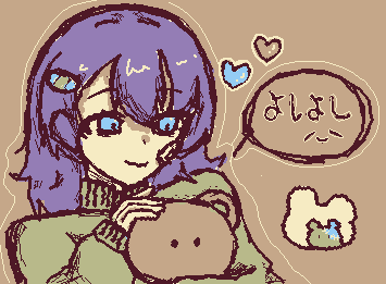 @Kumachan Noa お題ありがとー! 「お気に入りのぬいぐるみ」((部活終わったぞー