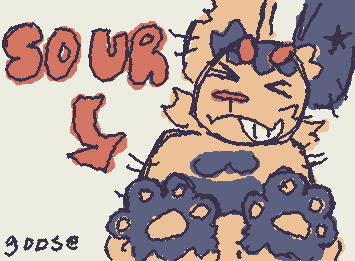 meet my fursona Sour!!! hes a fennec fox and I completely forgot about his existence!! :/