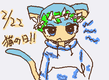 猫の日！特に理由はないけどウクライナにしました！あと一枚書いてたけど没になった😭没になったやつみたい人いたら教えて！