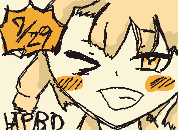 @くろうす さんお誕生日おめでとうございまああああす！🎉
「HPBD」「YBD」HAPPY BIRTHDAY　YOUR BIRTHDAY!
少し遅れてしまいました‥ｽﾐﾏｾﾝ
いっつも線もきれいだしかわいいイラストありがとうございます！
(^ﾌ^)　姉貴ﾄﾖﾊﾞｾﾃｸﾀ
これからも頑張ってください！