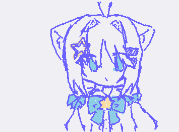 ＠yumeka の代理ちゃん　星田　夢花ことゆめかちゃんでございます！　うん。可愛い。　色を足させてもらいました〜
ゆめかちゃん書くのむずい