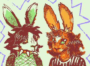 my brother and i's hare fursonas :]