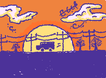 Back on the road,thinking when I’ll be drawn again~ 🎶