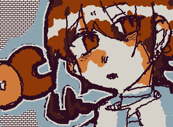 @qmhhqmhrさんできたよー！！！好きだよこのキャラ❤️(下手なの許してください🙇)