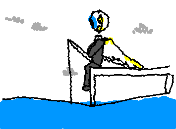 Just a little egg fishing