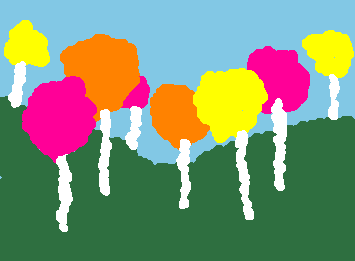 I tried to make truffula trees but it lowk looks rlly bad