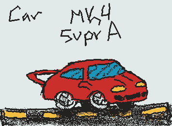 Car T-T (idk how to draw cars T-T)  Request for @BobDaCarDude, here’s ur mk4 supra car, hope u like it :3
