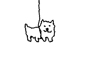 annoying dog. fear him.