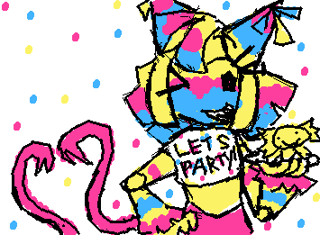 Yatta but as toy chica!! shes so cool rihgt?? 
fnaf + dw au by my sibling its so tuff i needed tpo draw it