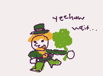 Want a clover??? TAKE THE CLOVER. ITS A 4 LEAF CLOVER.