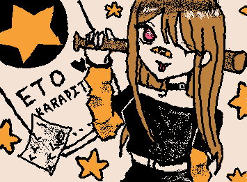 @pitirisudesu リクエストありがとうございました!!遅くなりすみません!!!一回描いてたデーターが消し飛んじゃって😭ヤンキーえとさん描いてみたかったので良かったです☺️