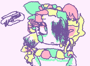 🍥Melted marshmallow girl🍥 iHATEHATEHATEHATEHATE marshmallows (she have colors bc in Peru is not normal see white marshmallows)