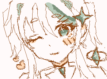 qmhhqmhrさんのキャラ描かせていただきました！！原神みたいな雰囲気で可愛すぎる🥰キャラデザ天才です！！