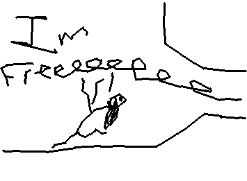 He's been freed. Get him