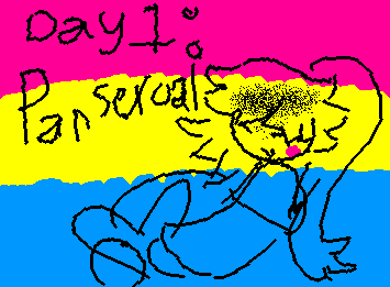 Day 1 for pride month :D I may or may not be continuing this.l soo yea, and im new to the platform!!