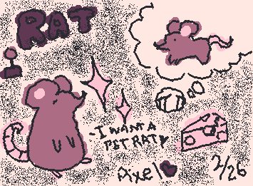 🐀 ♥︎ 𝐑𝐚𝐭
@𝙼𝚒𝚔𝚞_𝙼𝚒𝚔𝚞_𝚖𝚒𝚒𝚒𝚒𝚒 𝚘𝚗 𝙳𝚒𝚜𝚌𝚘𝚛𝚍
I want a pet rat but my parents dont like rats. my cat is missing 。゚・(>﹏<)・゚。