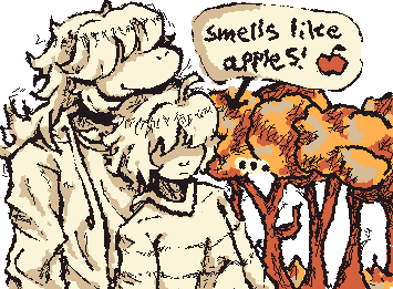 the apple shampoo.
also susie! idk how to draw non humans well that much hope it didn't look too bad.