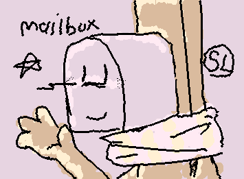 My oc, Mailbox! They go by They/them pronouns btw. Sry for not posting..I'm lazy.