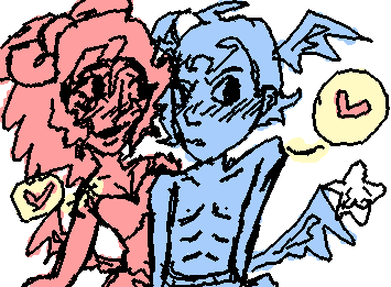 Beach day!! Tanner x Ophelia (aka my favorite oc ship >:3)