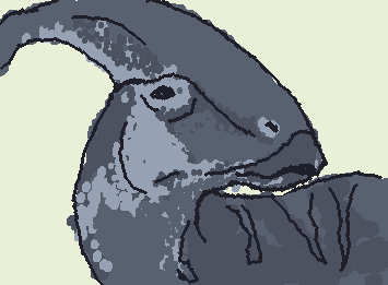 this is a parasaurolophus