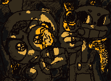 @CatOnTheLoo suggested drawing my favorite frame! this is a frame from ep6 when jax and pom were 2v1ing against kinger in the dark :}