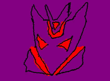 the Decepticon insignia from TRANSFORMERS