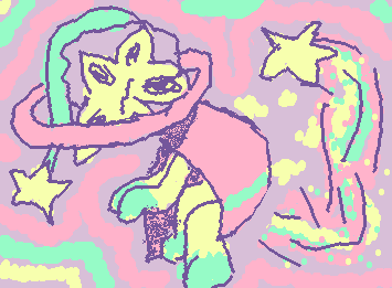 blessing, PLEASE, draw a character for a pallette (done: chaos, capp-05, blessing, woodland 5, ink, five sheep and a bit more)