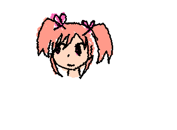 Lazy Madoka Kaname drawing (I'm in class abt to leave)