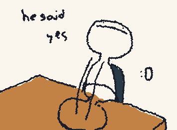 son asked if he liked me back and he said yes but idk if he's joking:0 I lwky almost threw my computer across the classroom and my friend was screaming🥀🥀