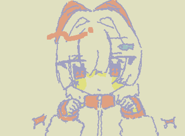 ……にゃん

本当はこんな色じゃないの!!!!!!
なんか何回やっても変な色になる……泣