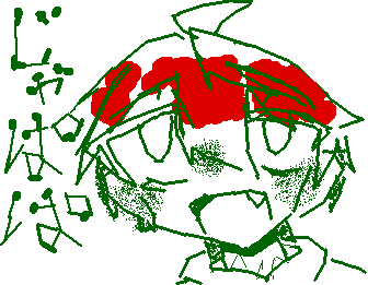 友達にじゃぱぱ描いて！って言われたけど、こんな感じで良いのか・・・？