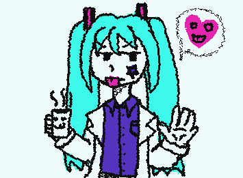 disfraz de Miku XD... ya estamos en época