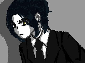 @Ramne  できたぞー 
黒スーツ着たら誰でもかっこよくなる説