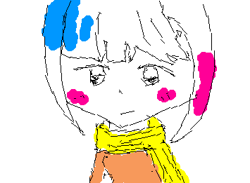 すいません!メンションできなかったのとコアラの擬人化が難しかったのでビー玉ちゃんの擬人化を描かせてもらいました!