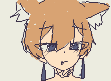 @inari ちゃん!フォロワー300人おめでとう!
髪の色違うけど書いてみたよ!